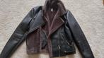 Kuns leer jas, Ophalen, Zo goed als nieuw, Maat 46/48 (XL) of groter, Zwart
