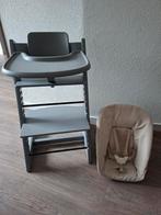 kinderstoel stokke tripp trapp grijs én originele staat, Kinderen en Baby's, Kinderstoelen, Ophalen, Zo goed als nieuw, Meegroeistoel