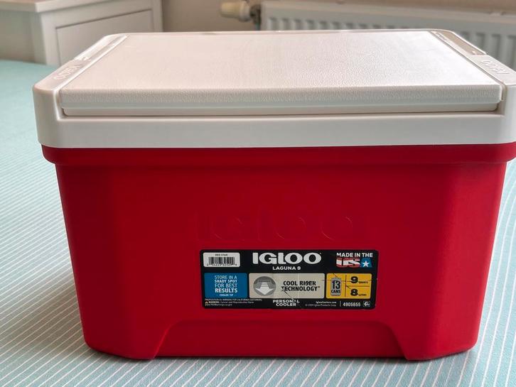 Igloo Laguna 9 Mini Koelbox - 8 Liter, Caravans en Kamperen, Koelboxen, Zo goed als nieuw, Koelbox, Koelelement, Ophalen of Verzenden