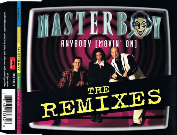 Masterboy – Anybody (Movin' On) (The Remixes) CD Maxi 1996, Cd's en Dvd's, Cd Singles, Zo goed als nieuw, Dance, 1 single, Maxi-single