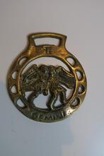 Metalen hanger embleem Horoscoop Gemini Tweelingen, Overige materialen, Gebruikt, Overige voorstellingen, Ophalen of Verzenden