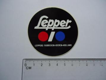 sticker oud LEPPER dieren holland fabrieken retro fietsen  beschikbaar voor biedingen