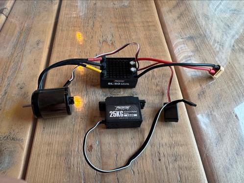 Upgradeset ESC/ Motor/ Servo | FMS FCX10, Hobby en Vrije tijd, Modelbouw | Radiografisch | Auto's, Zo goed als nieuw, Onderdeel