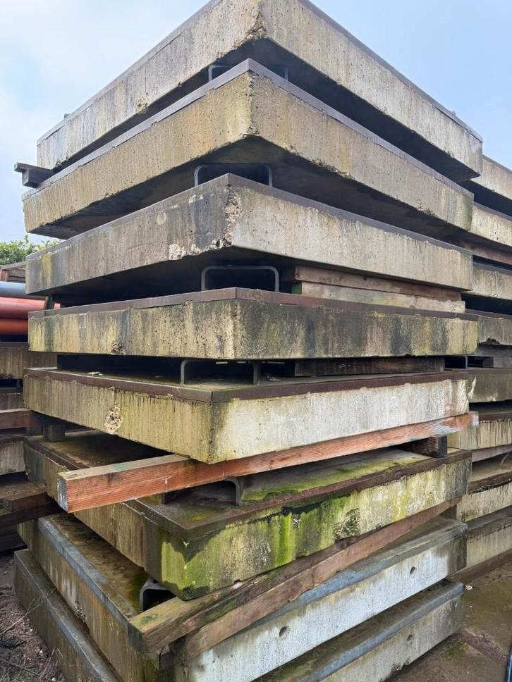 Betonplaten / Stelconplaten, Tuin en Terras, Tegels en Klinkers, Gebruikt, Overige typen, Beton, Ophalen