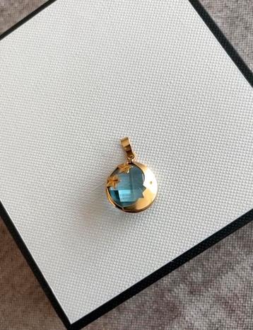 Gouden hanger 14 karaat topaas maan sterren ️ beschikbaar voor biedingen