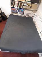 3-zits Slaapbank, Ophalen, Gebruikt, Zwart, Tweepersoons