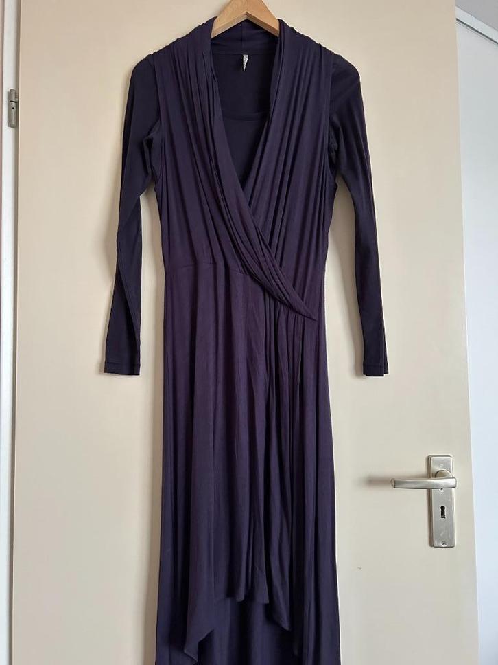 jurk met ongelijke lengte, Kleding | Dames, Jurken, Gedragen, Maat 38/40 (M), Paars, Knielengte, Ophalen of Verzenden