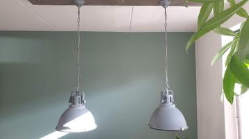 2x Brilliant Betonlook hanglamp / hanglampen Jesper Ø 38cm beschikbaar voor biedingen