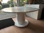 Eettafel uitschuifbaar rond/ovaal 140x190cm, Huis en Inrichting, Tafels | Eettafels, Ophalen, Overige materialen, 100 tot 150 cm
