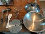 AMC wok, 5 liter nieuw, Ophalen, Zo goed als nieuw, Rvs, Wok