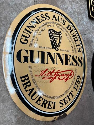 Guinness emaille plaat beschikbaar voor biedingen
