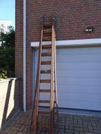 Houten ladder, Doe-het-zelf en Verbouw, Ladders en Trappen, Ophalen, Gebruikt, Ladder, Opvouwbaar of Inschuifbaar