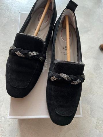 Tamaris Loafers - Maat 38 - Zwart beschikbaar voor biedingen