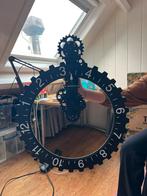 Klok met tandwielen, Huis en Inrichting, Woonaccessoires | Klokken, Ophalen, Gebruikt, Analoog, Wandklok