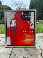 Schilderij 60x70 cm - Abstract Kunstwerk, Antiek en Kunst, Ophalen of Verzenden