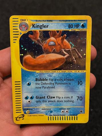 Pokémon Kingler Holo #15 Expedition TCG️ Excellent beschikbaar voor biedingen