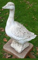 Groot Antiek Tuinbeeld Gans, Tuin en Terras, Tuinbeelden, Ophalen of Verzenden, Gebruikt, Beton, Dierenbeeld