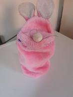 Pluchen handpop konijn, Kinderen en Baby's, Speelgoed | Knuffels en Pluche, Ophalen of Verzenden, Zo goed als nieuw, Konijn