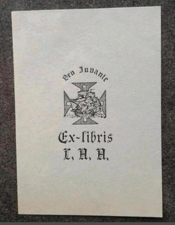 Exlibris Lino Antonio Alfonso (Onderdonk) (zeilschip, kruis) beschikbaar voor biedingen