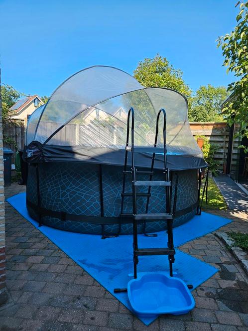 Exit zwembad 360 cm doorsnee x 122 cm hoog, Tuin en Terras, Zwembaden, Zo goed als nieuw, 120 cm of meer, 400 cm of meer, 300 cm of meer