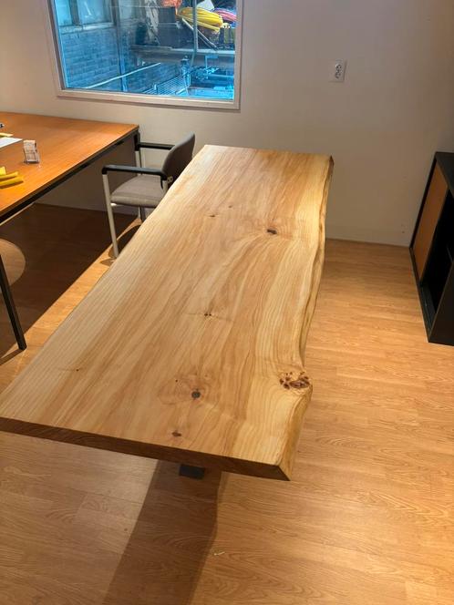 Unieke populieren boomstamtafel, Huis en Inrichting, Tafels | Eettafels, Nieuw, 50 tot 100 cm, 200 cm of meer, Vijf personen of meer
