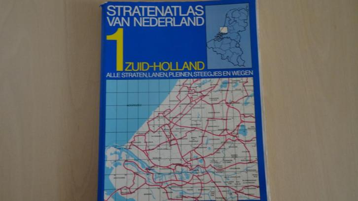 Vintage stratengids van Zuid-Holland, Boeken, Atlassen en Landkaarten, Gelezen, Landkaart, Nederland, 1800 tot 2000, Ophalen