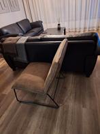 2 Nieuwe stijlvolle fauteuil met metalen frame, Huis en Inrichting, Ophalen