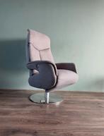 Grijze moderne stoffen relax fauteuil / relax stoel XL, Ophalen, Nvt, Nvt, Nvt