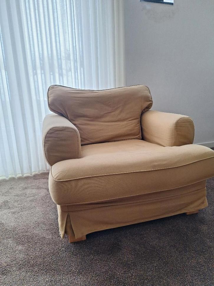 Ikea stoel / fauteuil Ektorp, Huis en Inrichting, Stoelen, Gebruikt, Eén, Stof, Overige kleuren, Ophalen