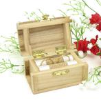 Super leuke hutkoffer als ringdoosje., Ophalen of Verzenden, Nieuw, Feestartikel, Geboorte of Huwelijk