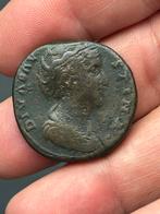 Sestertius Faustina sr. (maior)/VESTA, Ophalen of Verzenden, Overige landen