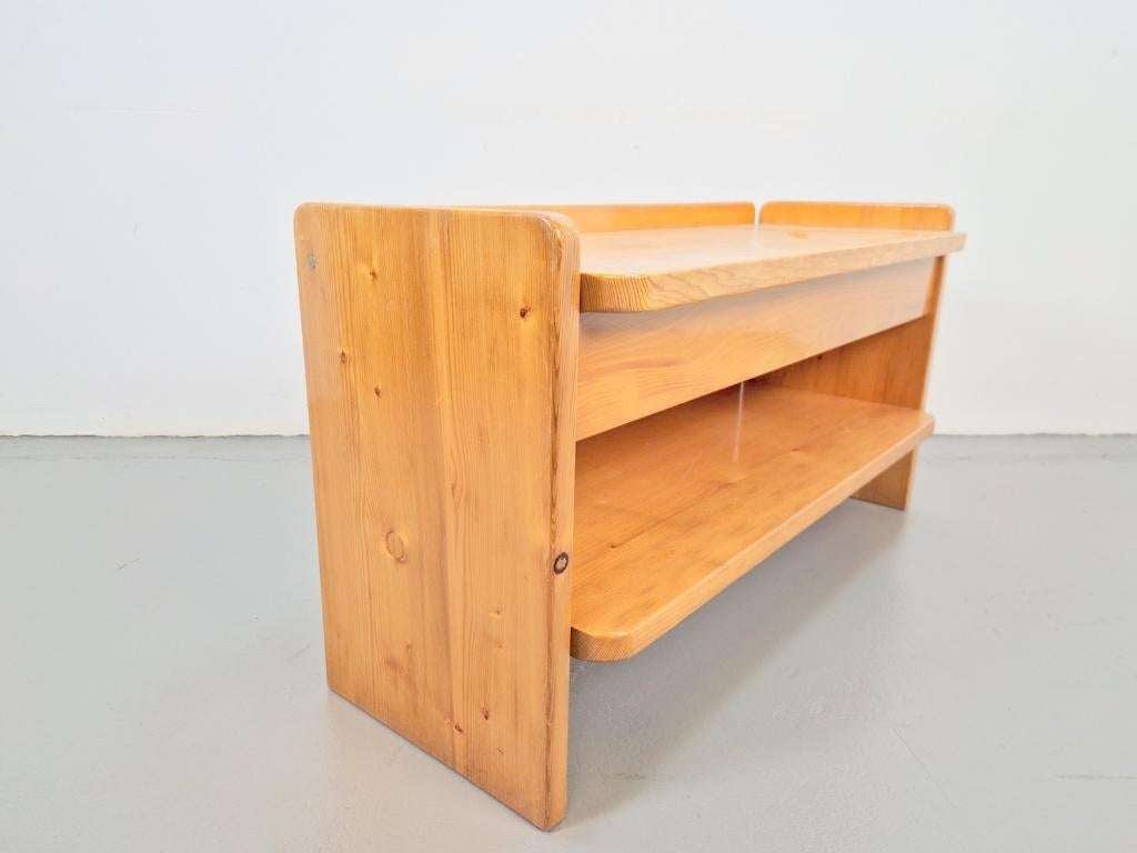 Scandinavisch moderne pine houten bank jaren 1970 klepbank, N, Ophalen of Verzenden, N, Hout