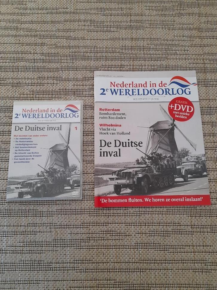 Tijdschrift en dvd Nederland in de 2e Wereldoorlog Deel 1, Boeken, Tijdschriften en Kranten, Gelezen, Overige typen, Ophalen