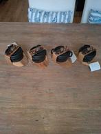 4 mini dutch ovens gietijzer met houten onderzetters, Ophalen of Verzenden, Nieuw, Gietijzer