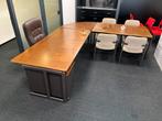 Bureau-vergadertafel met stoelen, Huis en Inrichting, Bureaus, Ophalen, Gebruikt