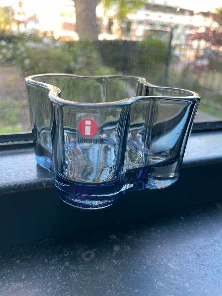 Iittala Alvar Aalto waxinelichtje grey, Huis en Inrichting, Woonaccessoires | Kandelaars en Kaarsen, Zo goed als nieuw, Ophalen of Verzenden