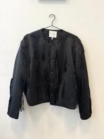Jas met franje (nieuw), Kleding | Dames, Ophalen of Verzenden, Nieuw, Maat 46/48 (XL) of groter, Zwart