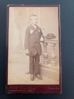 cdv carte de visite kind hoed Wne W Grein Vonk Sittard, Verzenden, Foto, Zo goed als nieuw, Voor 1940