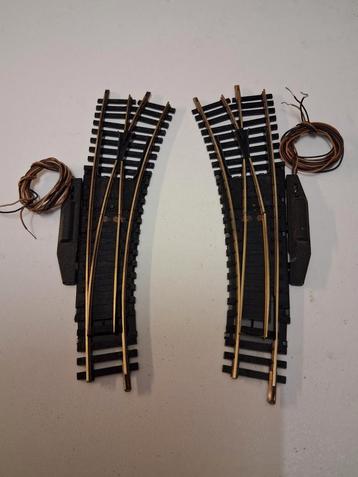 1 paar fleischmann 6046 wissels met Elektrische aandrijving beschikbaar voor biedingen