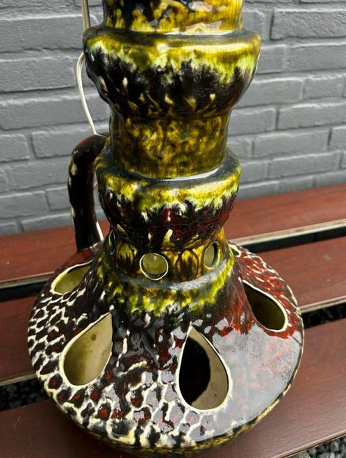 Grote vintage tafellamp, keramiek seventies KIL, Verzamelen, Retro, Huis en Inrichting, Ophalen