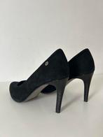 Manfield (No stress) pumps zwart suede maat 39, Kleding | Dames, Schoenen, Ophalen of Verzenden, Zo goed als nieuw, Zwart