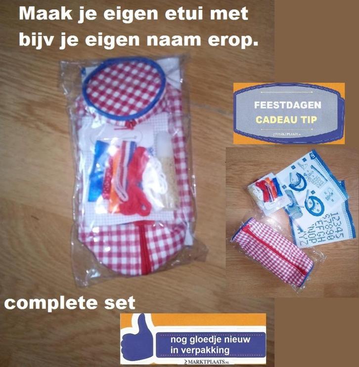 School tip: Maak je eigen etui ( zelfmaak pakketje), Hobby en Vrije tijd, Knutselen, Nieuw, Knutselwerk, Ophalen of Verzenden