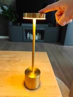 Gouden Touch Tafellamp - Draadloos & Oplaadbaar, Ophalen, Zo goed als nieuw, Metaal, Modern