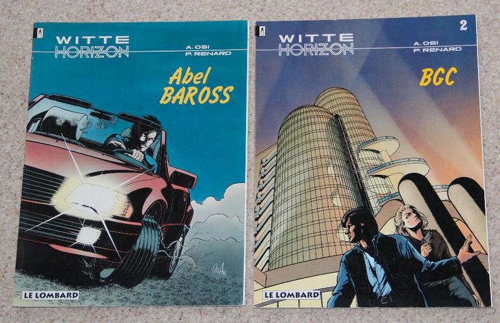 WITTE HORIZON | deel 1 Abel Baross + deel 2 BGC Lombard, Boeken, Stripboeken, Zo goed als nieuw, Meerdere stripboeken, Ophalen of Verzenden