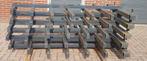 Draagarmstelling  7 staanders  -  stelling, Doe-het-zelf en Verbouw, Metalen, Ophalen, Gebruikt, IJzer