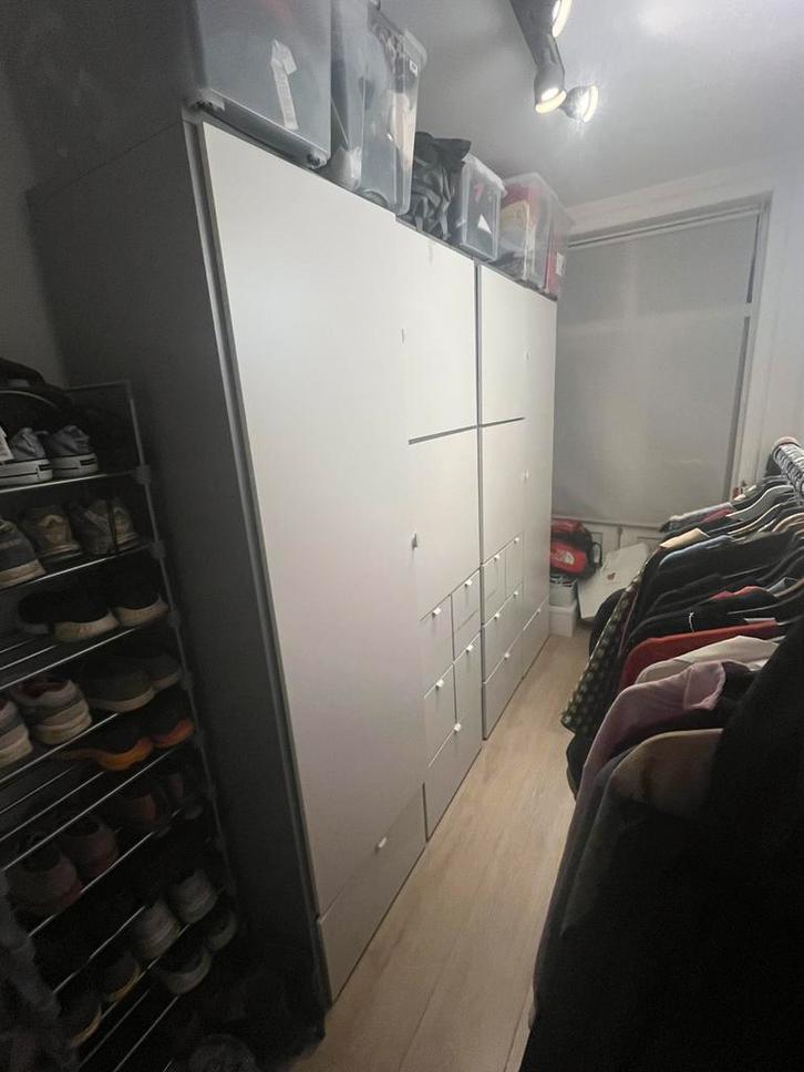 2 pax kasten (2x h217 b120 d55), Huis en Inrichting, Kasten | Kledingkasten, Gebruikt, 200 cm of meer, 200 cm of meer, 50 tot 75 cm