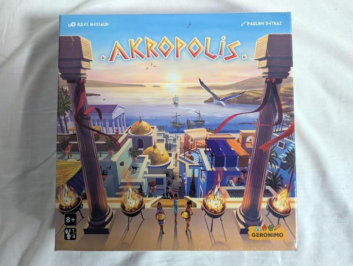 Akropolis - Geronimo Games - Strategisch spel, Hobby en Vrije tijd, Gezelschapsspellen | Bordspellen, Nieuw, Een of twee spelers