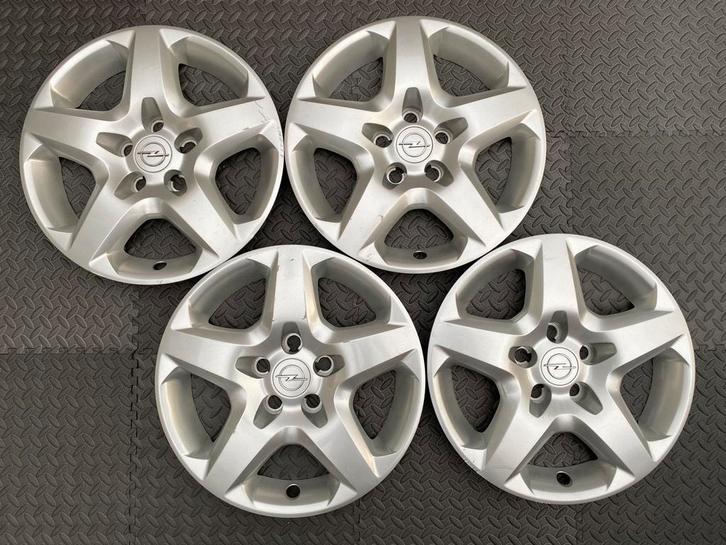 Set originele Opel Astra en Zafira wieldoppen 16 inch, Auto diversen, Wieldoppen, Gebruikt, Ophalen of Verzenden