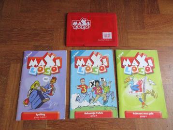 Loco Maxi : doos + 3 boekjes Taal / Rekenen groep 4 beschikbaar voor biedingen