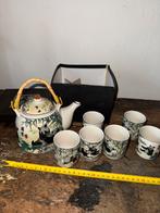 Vintage chinees , thee setje in doos ( panda), Ophalen of Verzenden